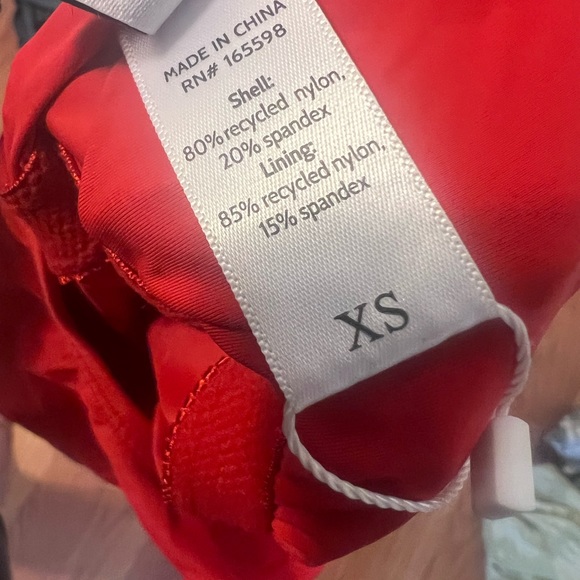 NWT Andie The Nantucket One Shoulder One Piece Swim Red size XS - Picture 5 of 5